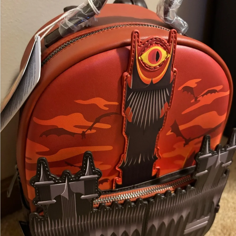 Loungefly Lord of the Rings Black Gates LOTR Exclusive BAM Mini Backpack - Picture 2 of 16